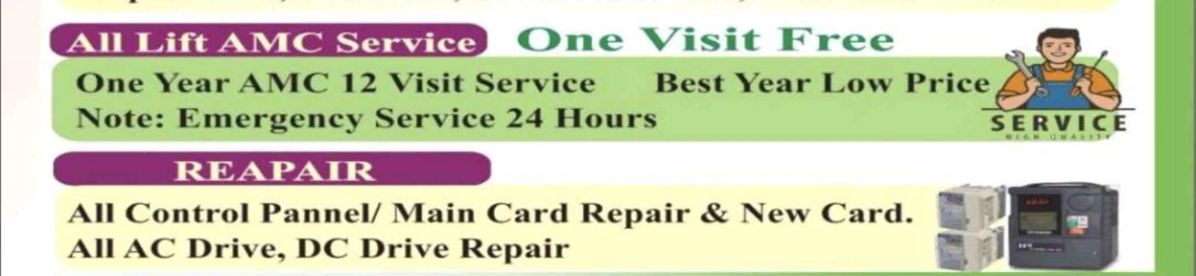 Lift drive repair service Delhi